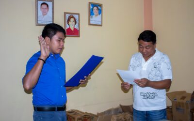 OATH TAKING OF OUR NEW SANGGUNIANG BAYAN PRESIDENT